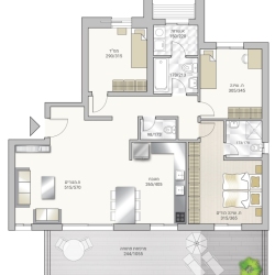 3 Bedroom Apartment Neve Amim